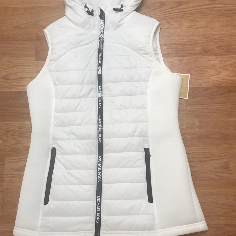 Michael Kors Bubble Jacket Vest NWT Womens Hoodie